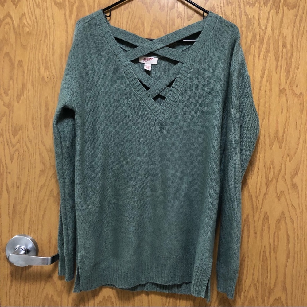 Cross Neck Sweater